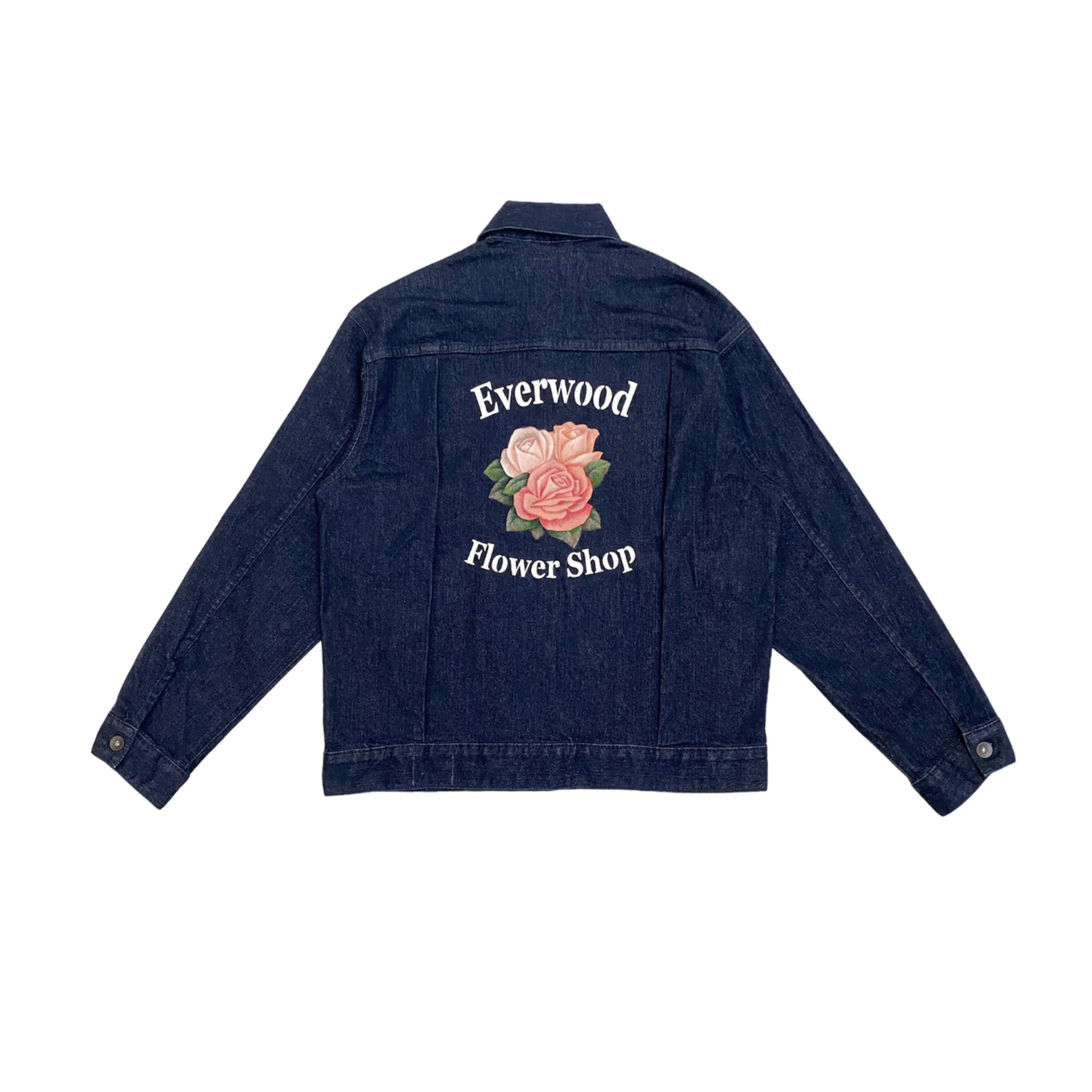 Everwood Flower Shop Cropped Indigo Denim Jacket No.162 (Size S)